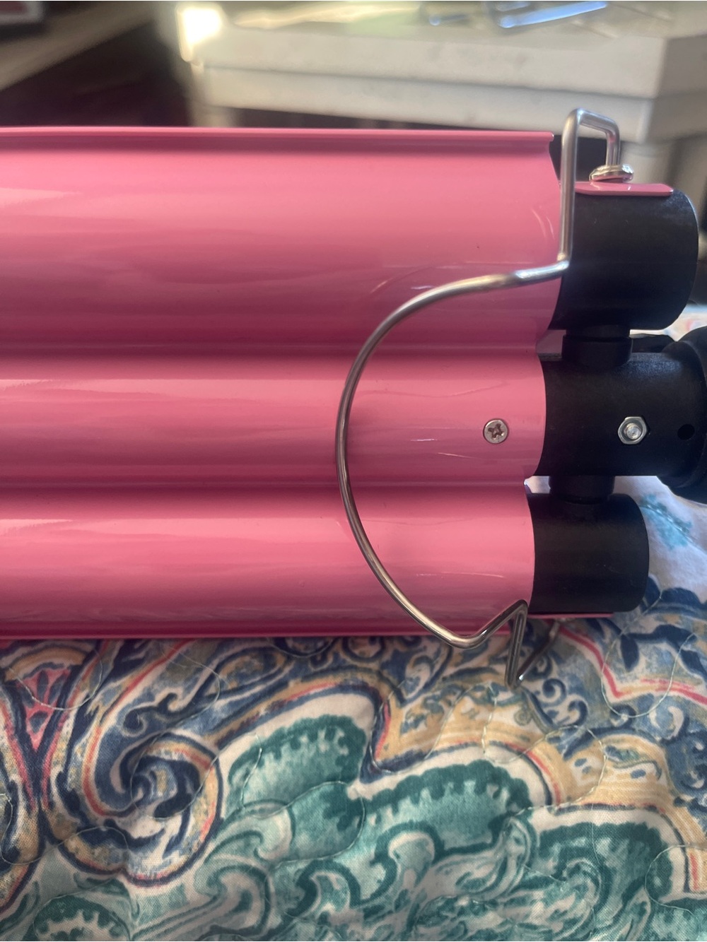 Pink Triple Barrel Hair Waver - makes beautiful beach hair for that casual wave.
